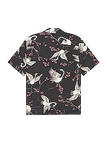Rag & Bone Avery Shirt in Black Crane, view 2, click to view large image.