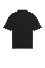 Rag & Bone Classic Polo in Black, view 2, click to view large image.