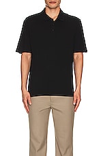 Rag & Bone Classic Polo in Black, view 3, click to view large image.