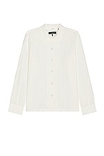 Rag & Bone Avery Gauze Long Sleeve Shirt in White, view 1, click to view large image.