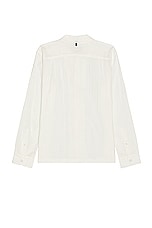 Rag & Bone Avery Gauze Long Sleeve Shirt in White, view 2, click to view large image.