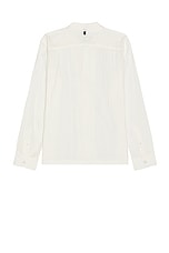 Rag & Bone Avery Gauze Long Sleeve Shirt in White, view 2, click to view large image.