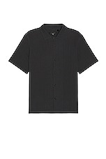 Rag & Bone Avery Gauze Shirt in Phantom, view 1, click to view large image.