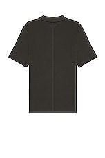 Rag & Bone Harvey Knit Polo in Shadow Green, view 2, click to view large image.