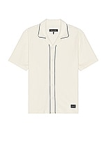 Rag & Bone Toweling Avery Shirt in Ivory, view 1, click to view large image.