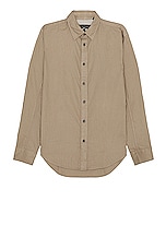 Rag & Bone Fit 2 Engineered Oxford Shirt in Taupe, view 1, click to view large image.