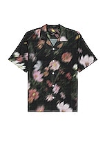 Rag & Bone Printed Avery Shirt in Black Floral, view 1, click to view large image.