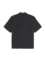 Rag & Bone Printed Avery Shirt in Black Geo, view 2, click to view large image.