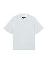 Rag & Bone Avery Gauze Shirt in Dusty Blue, view 1, click to view large image.