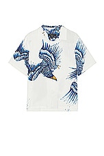 Rag & Bone Printed Avery Shirt in Ecru Eagle, view 1, click to view large image.