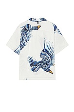 Rag & Bone Printed Avery Shirt in Ecru Eagle, view 2, click to view large image.