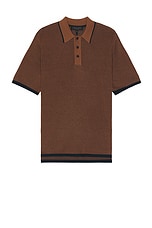 Rag & Bone Harvey Polo in Clay, view 1, click to view large image.