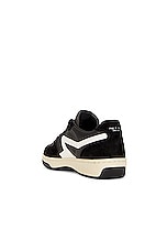 Rag & Bone Retro Court Sneaker in Black & White, view 3, click to view large image.