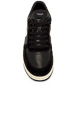 Rag & Bone Retro Court Sneaker in Black & White, view 4, click to view large image.