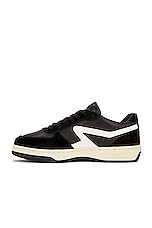 Rag & Bone Retro Court Sneaker in Black & White, view 5, click to view large image.