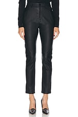 RENGGLI Leather Pant in Ink, view 1, click to view large image.