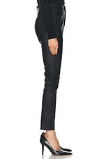 RENGGLI Leather Pant in Ink, view 3, click to view large image.