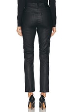 RENGGLI Leather Pant in Ink, view 4, click to view large image.