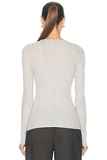 RENGGLI Crewneck Top in Gris, view 3, click to view large image.