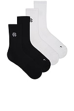 Reigning Champ Performance Crew Sock 2-pack in Multi, view 1, click to view large image.