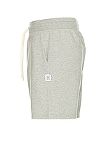 Reigning Champ Midweight Terry 6&quot; Sweatshort in Heather Grey, view 3, click to view large image.