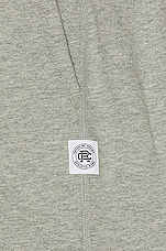 Reigning Champ Midweight Terry 6&quot; Sweatshort in Heather Grey, view 4, click to view large image.