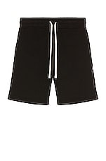 Reigning Champ Reigning 6&quot; Champ Sweatshort in Black, view 1, click to view large image.