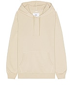 Reigning Champ Lightweight Terry Classic Hoodie in Dune, view 1, click to view large image.