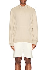 Reigning Champ Lightweight Terry Classic Hoodie in Dune, view 3, click to view large image.