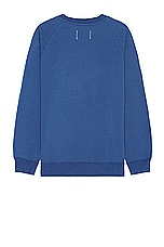 Reigning Champ Midweight Terry Classic Crewneck in Lapis, view 2, click to view large image.