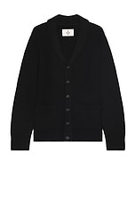Reigning Champ Vinnie Cardigan in Black, view 1, click to view large image.