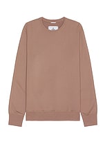 Reigning Champ Midweight Terry Crewneck in Desert Rose, view 1, click to view large image.