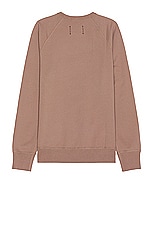 Reigning Champ Midweight Terry Crewneck in Desert Rose, view 2, click to view large image.