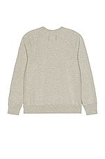 Reigning Champ Crewneck in Heather Grey, view 2, click to view large image.