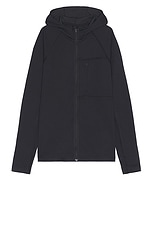 Reigning Champ Deltapeak 165 Full Zip in Black, view 1, click to view large image.