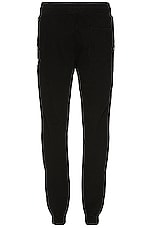 Reigning Champ Slim Sweatpant in Black, view 2, click to view large image.