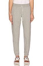 Reigning Champ Cuffed Sweatpant in Heather Grey, view 4, click to view large image.