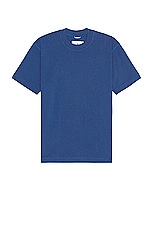 Reigning Champ Midweight Jersey T-shirt in Lapis, view 1, click to view large image.