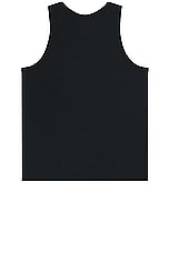 Reigning Champ Lightweight Jersey Tank Top in Black, view 2, click to view large image.
