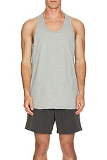 Reigning Champ Lightweight Jersey Tank Top in Heather Grey, view 3, click to view large image.