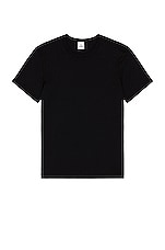Reigning Champ 2 Pack T-Shirt in White & Black, view 2, click to view large image.