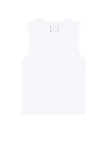 Reigning Champ Copper Jersey Sleeveless Shirt in White, view 2, click to view large image.