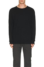 Reigning Champ 1x1 Slub Long Sleeve in Black, view 3, click to view large image.