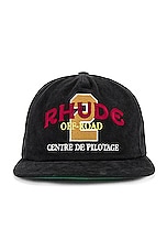 Rhude Off Road Hat In Black in Black, view 1, click to view large image.