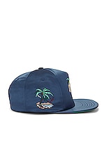 Rhude Palm Eagles Souvenier Hat in Navy, view 3, click to view large image.