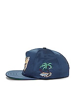 Rhude Palm Eagles Souvenier Hat in Navy, view 4, click to view large image.