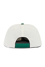 Rhude Beach Club Hat in Green & Cream, view 2, click to view large image.