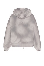 Rhude x Automobili Lamborghini Full Zip Hoodie in Grey, view 2, click to view large image.