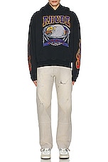 Rhude Screaming Eagle Hoodie in Vintage Black, view 4, click to view large image.