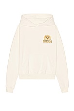 Rhude Cresta Cigar Hoodie in Vintage White, view 2, click to view large image.